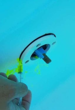 test fluoresceine piscine OUEST FUITE